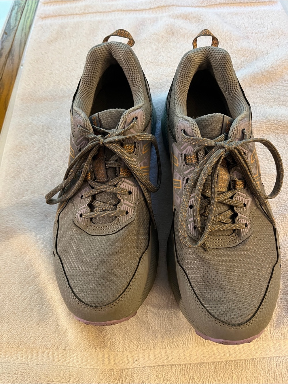 Asics Women's Athletic Shoes in Gray with Light Purple Accents